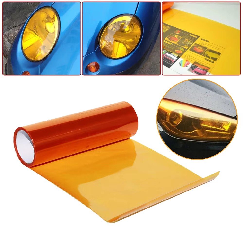 Phone Cases Blunt - 30x60cm Amber Orange light film Car