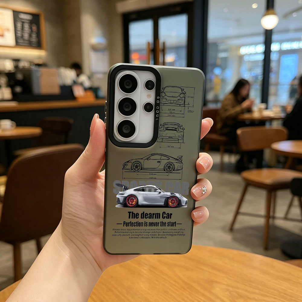 Phone Cases For Samsung S22 - Sports Car Pattern Design IMD Phone