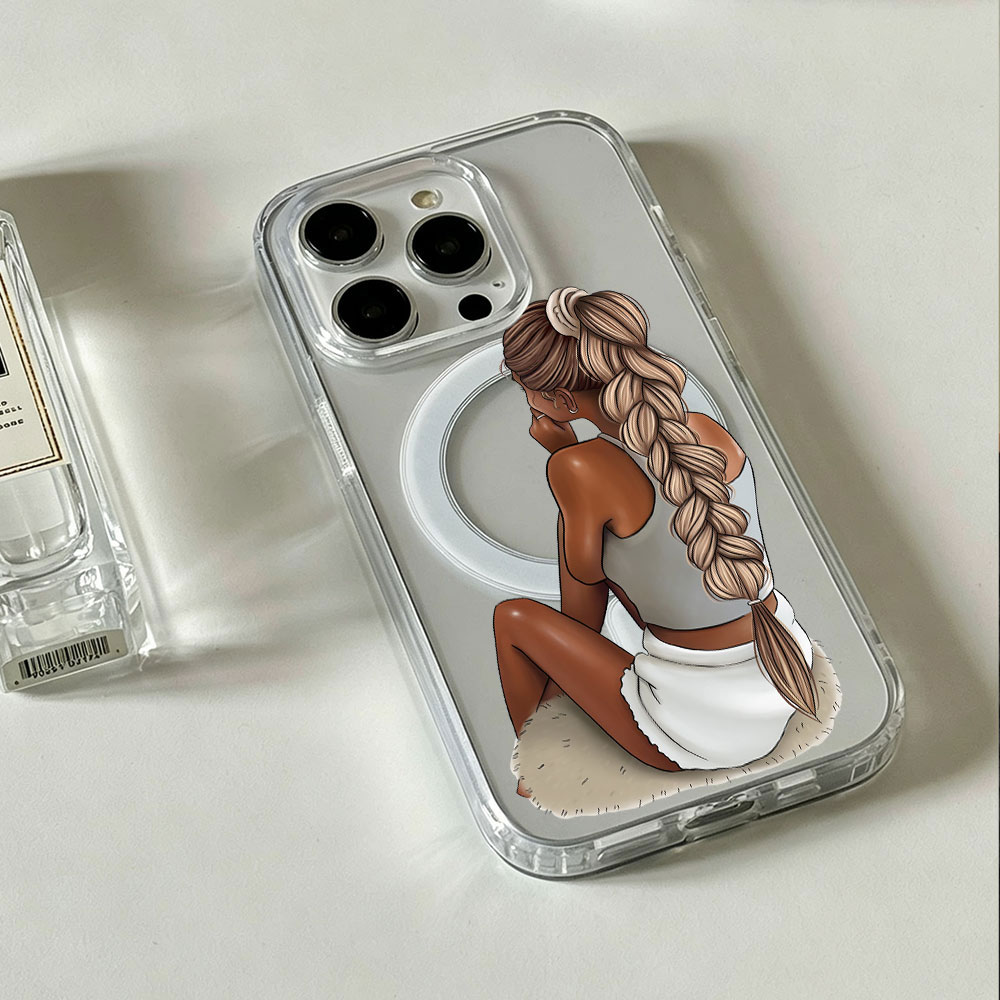 Phone Cases With Magsafe - Dark Skin Fashion Woman For MagSafe