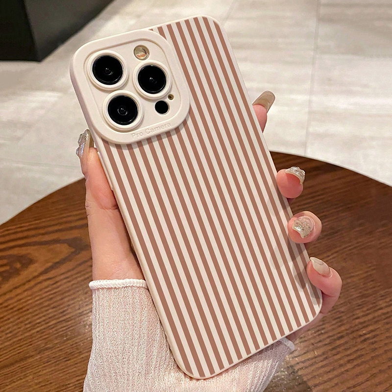 Phone Cases Like Loopy - Pink Striped Painted Anti-Drop Phone Case