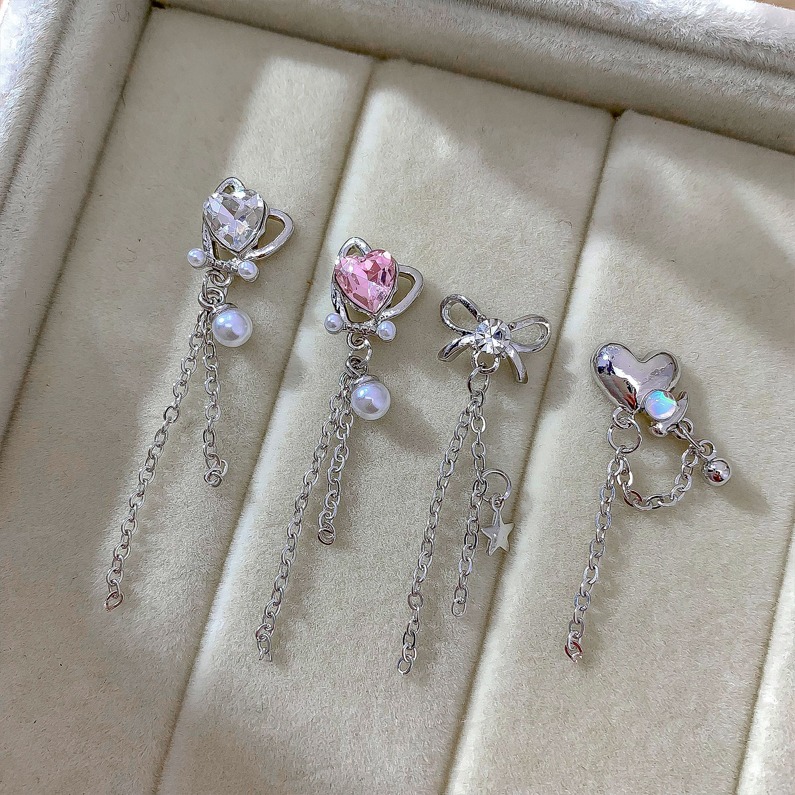 5PCS Luxury Silver Nail Diamon – обзор и цена Phone Cases Junk