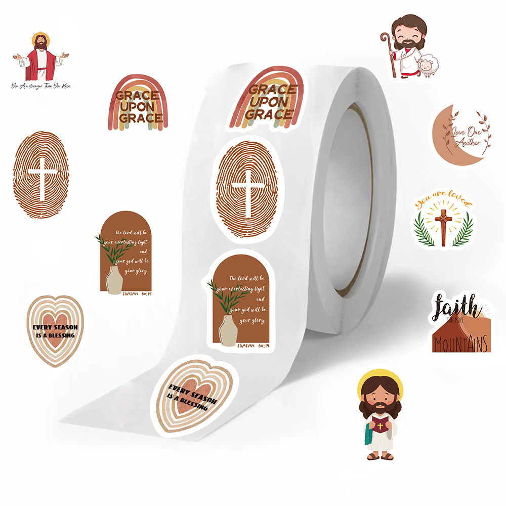 500pcs/roll Jesus Stickers Exq – обзор и цена Phone Cases Jesus
