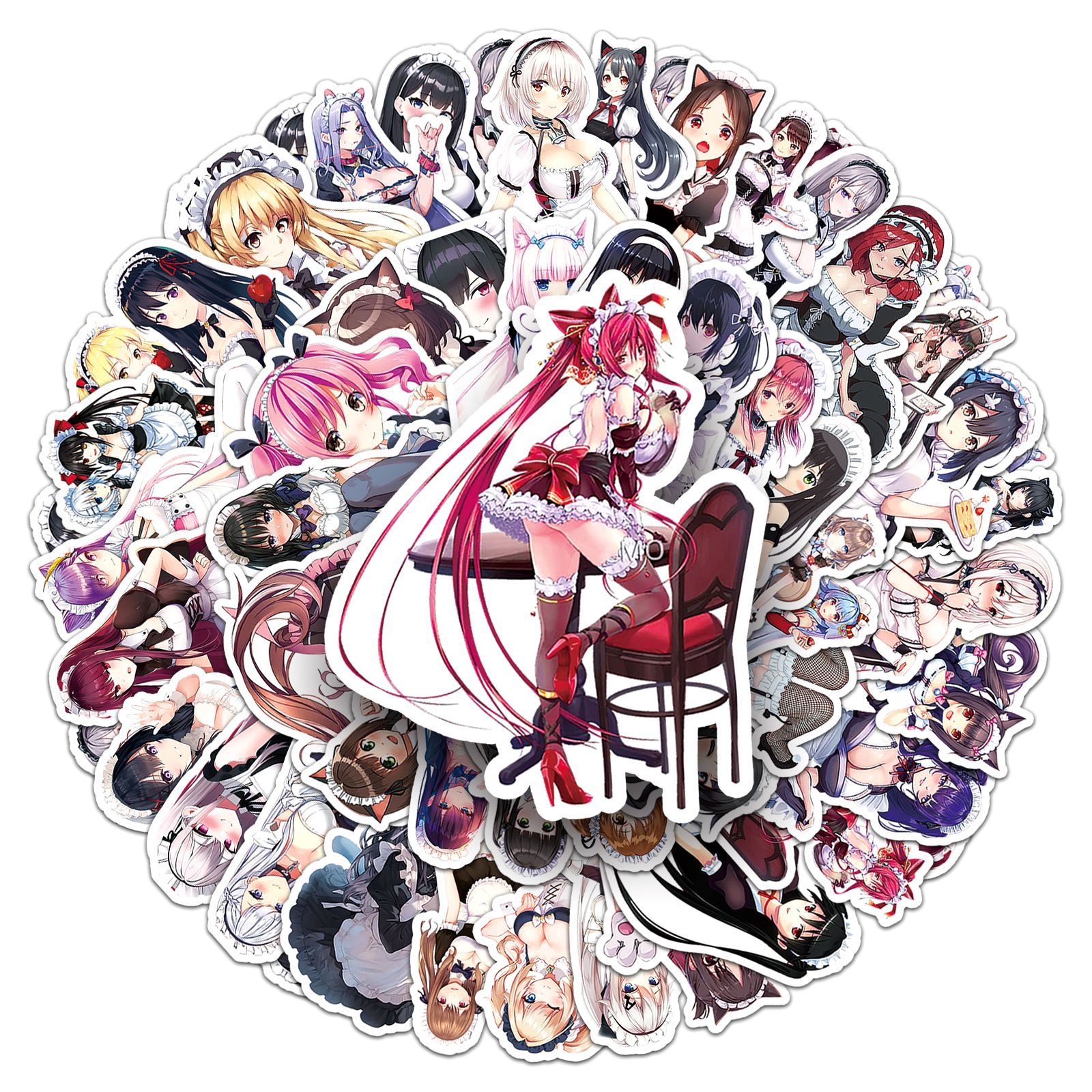 50Pcs Anime Maid Stickers Waif – обзор и цена Phone Cases Blunt