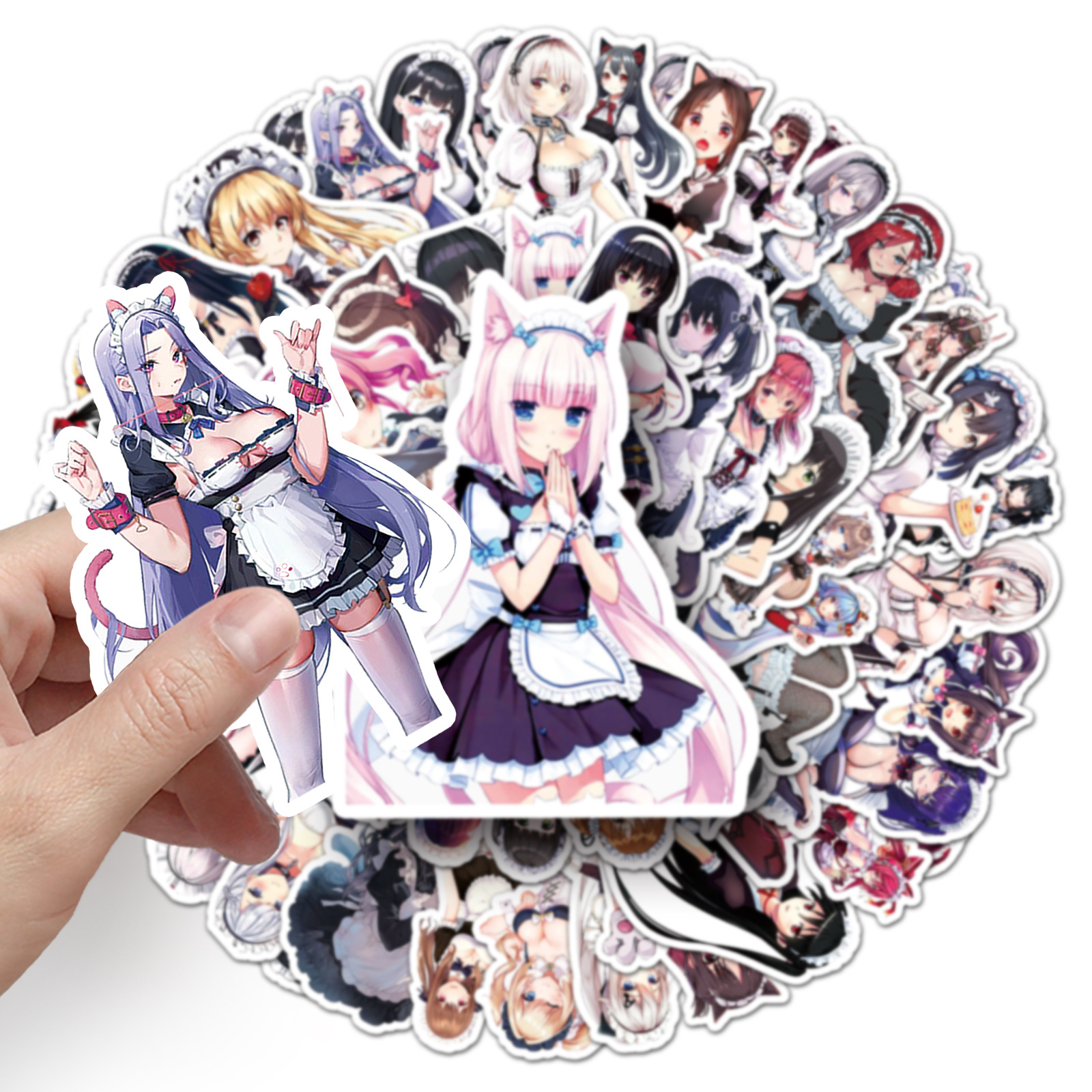 50Pcs Anime Maid Stickers Waif – обзор и цена Phone Cases Blunt