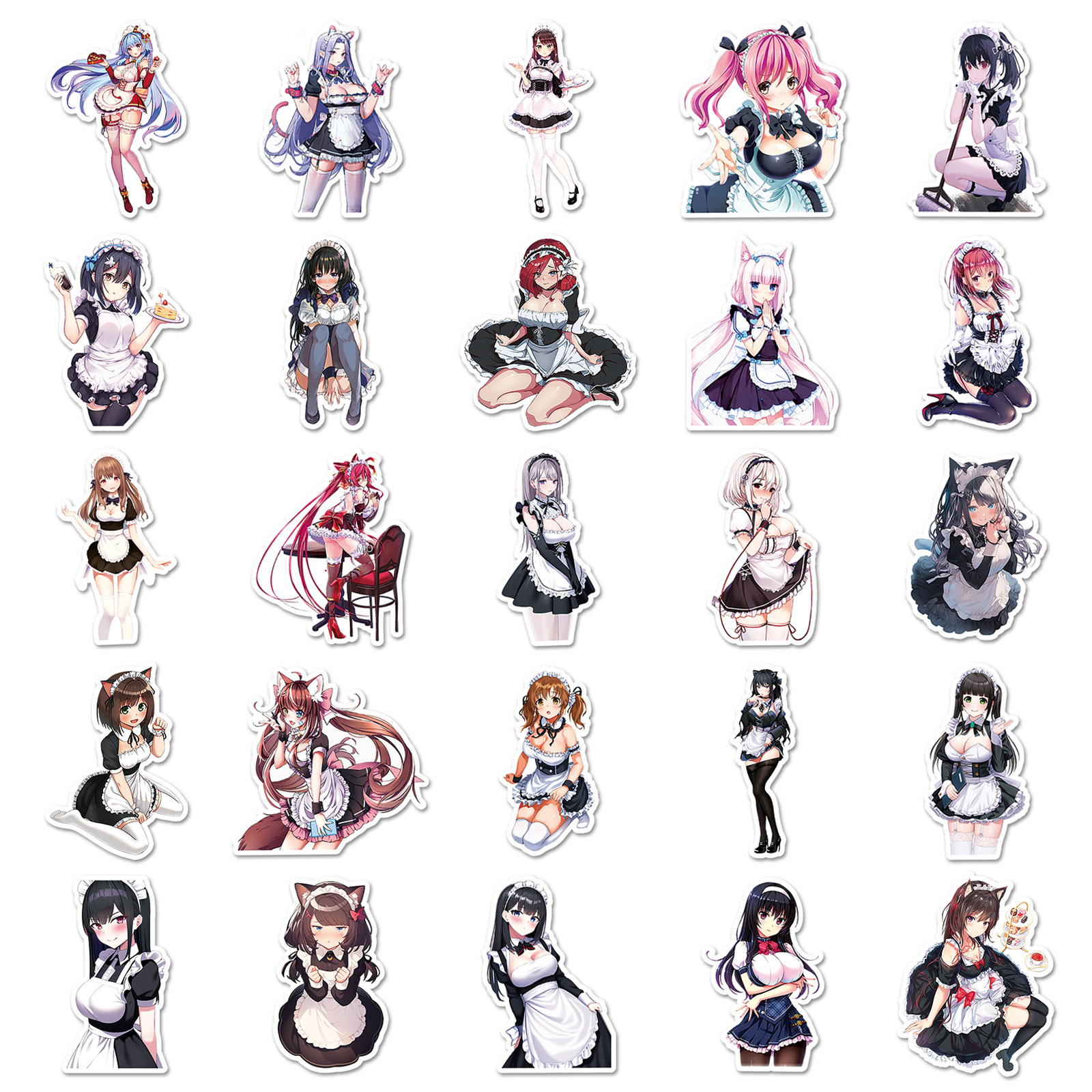 50Pcs Anime Maid Stickers Waif – обзор и цена Phone Cases Blunt