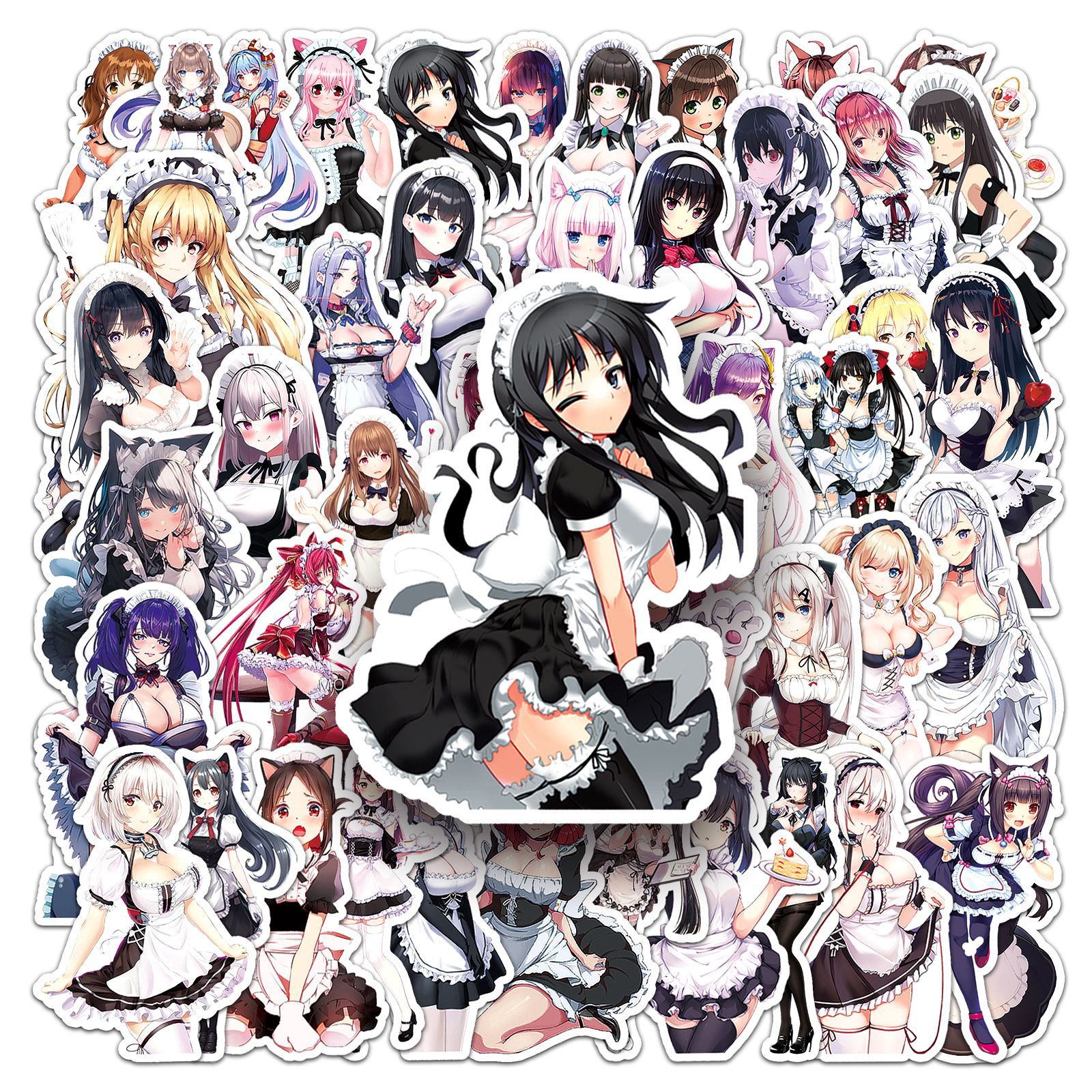 50Pcs Anime Maid Stickers Waif – обзор и цена Phone Cases Blunt
