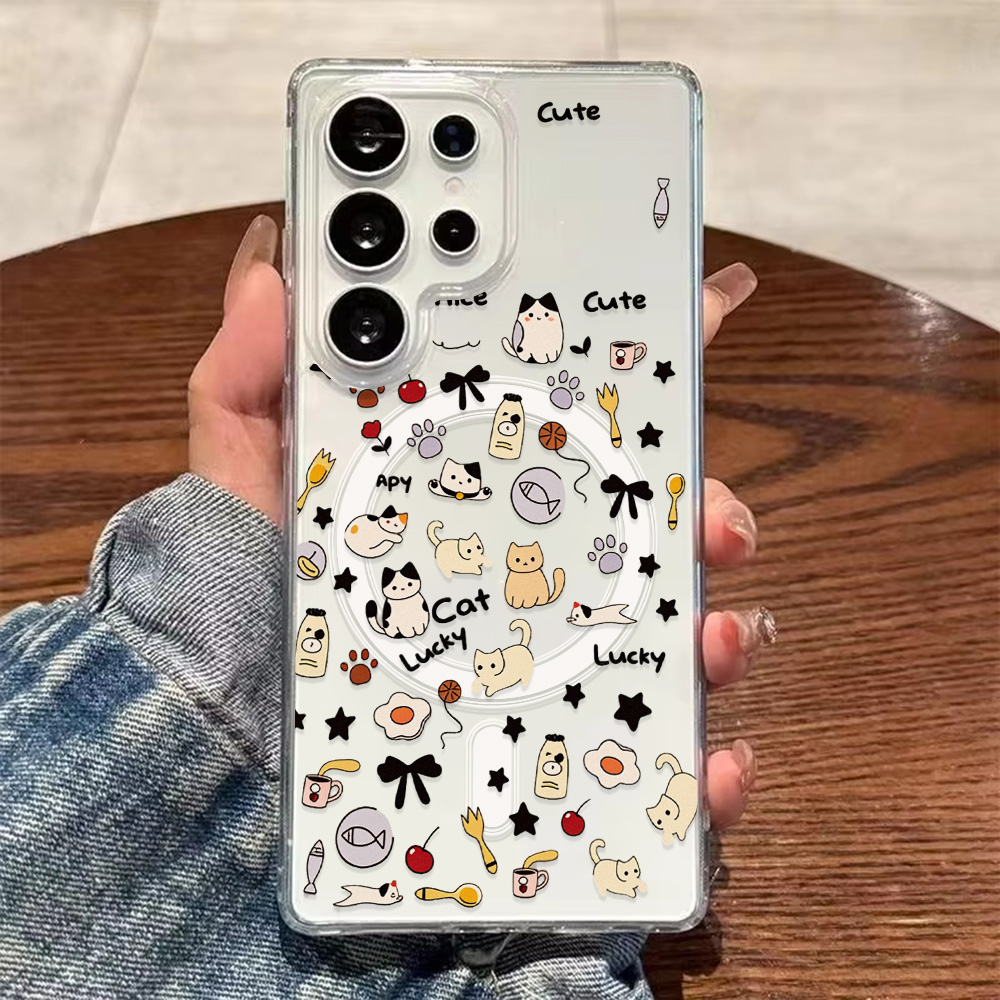 Cute Cat Magnetic Phone Case F – обзор и цена Phone Cases With Magsafe