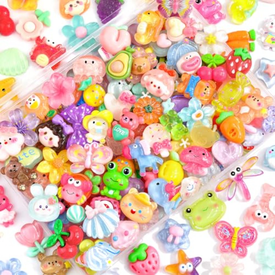 60PCS Slime Charms Cute Jelly  – обзор и цена Phone Cases Junk