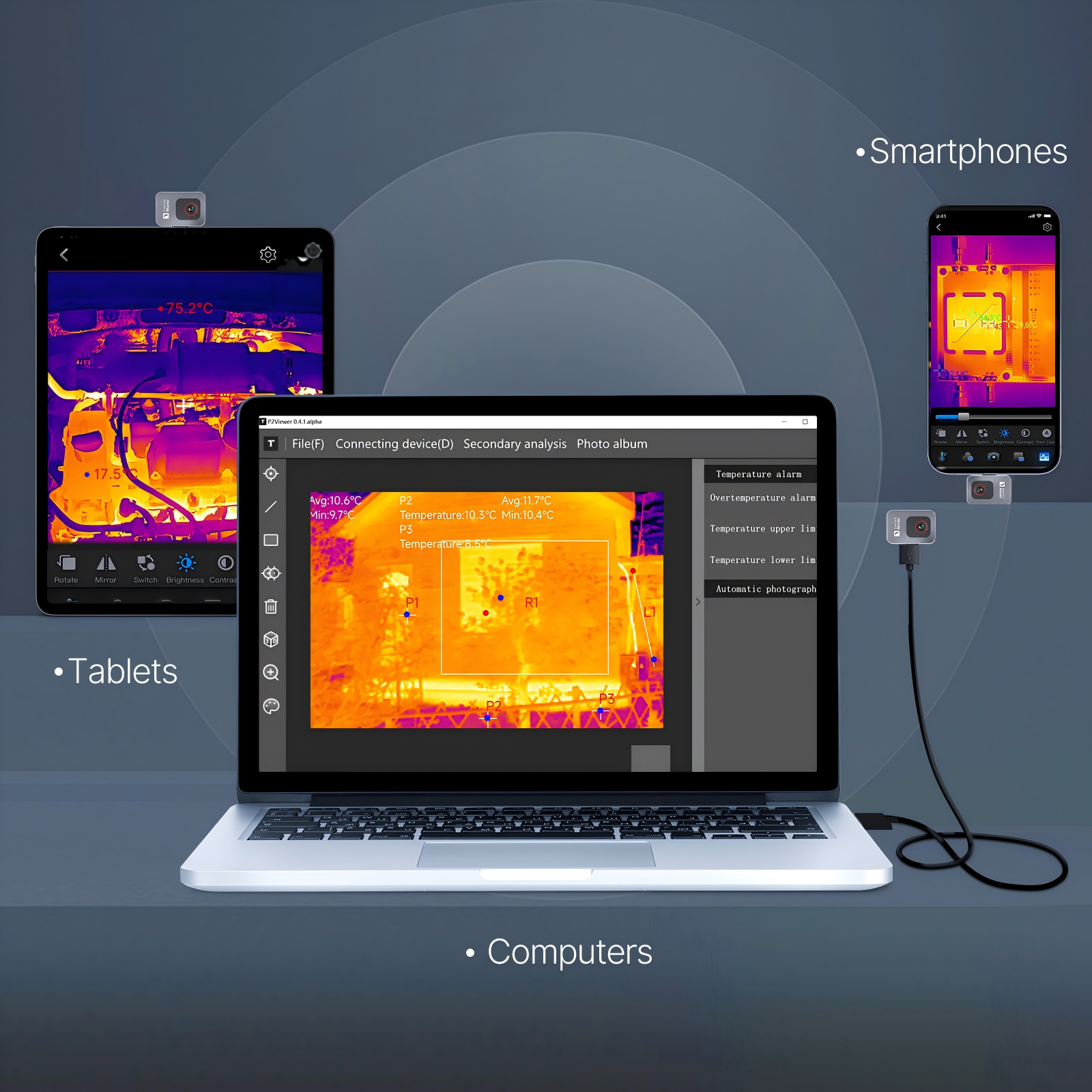 P2 Thermal Imaging Camera for  – обзор и цена Phone Cases Android